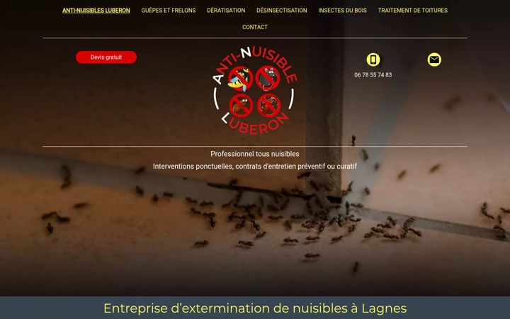 Screenshot of anti-nuisibles-luberon.fr
