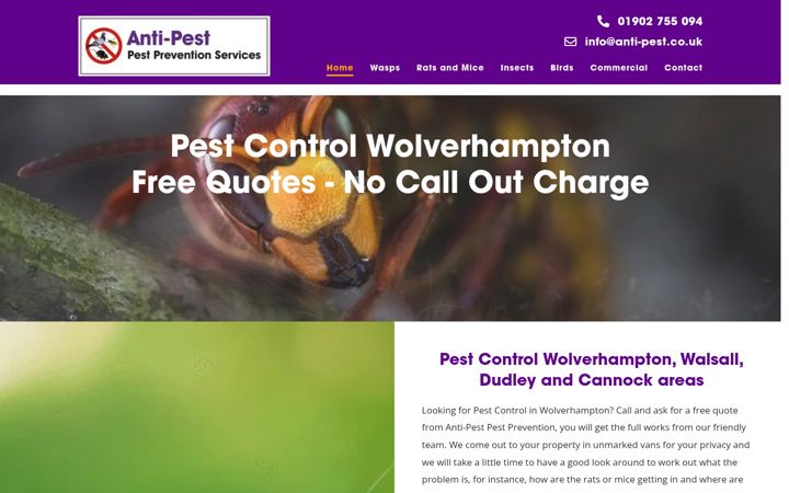 Screenshot di anti-pest.co.uk