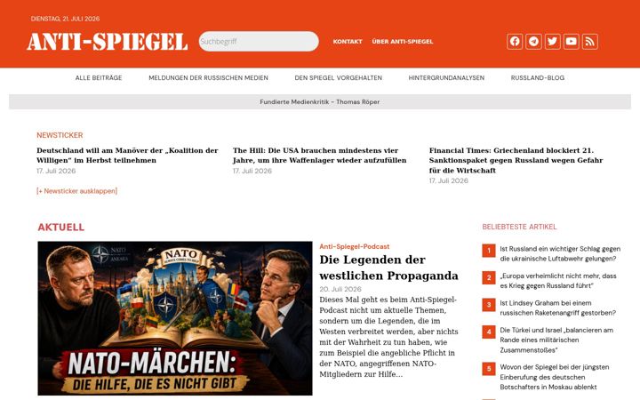 Snímek obrazovky anti-spiegel.ru