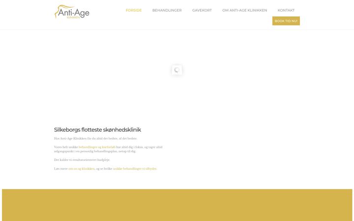 Screenshot of antiageklinikkensilkeborg.dk