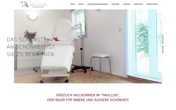 Screenshot of antiaging-im-pavillon.de