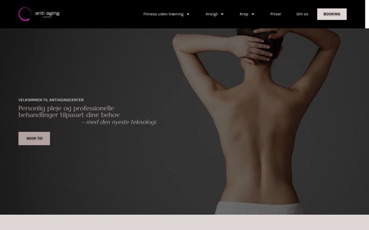 Screenshot of antiagingcenter.dk