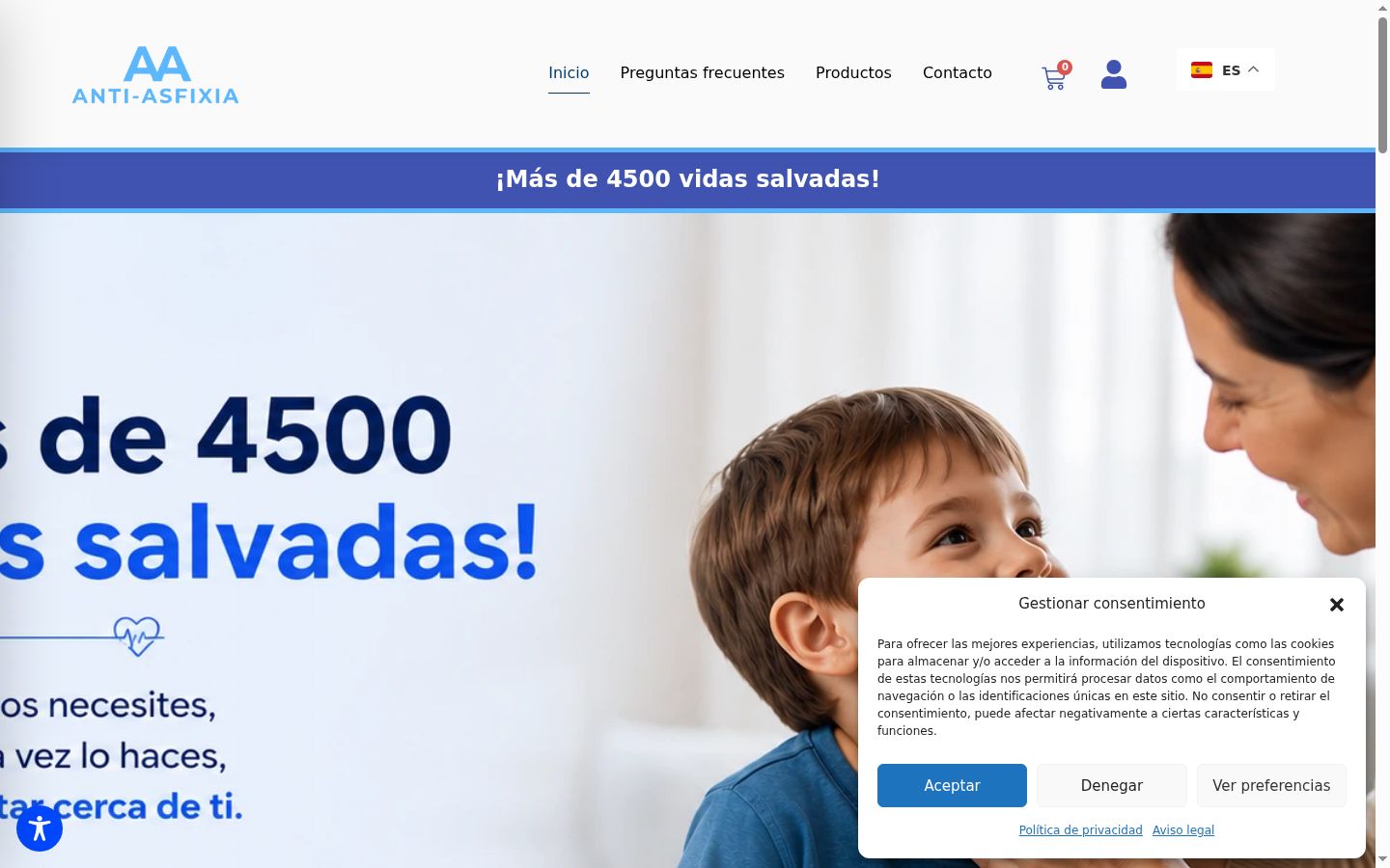Sutikimo reklamjuostės, rodytos prieš bet kokią sąveiką, ekrano kopija