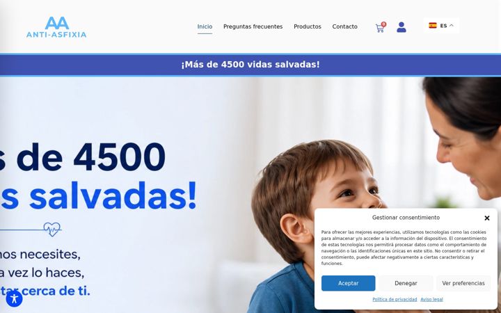 Screenshot of antiasfixiamara.com