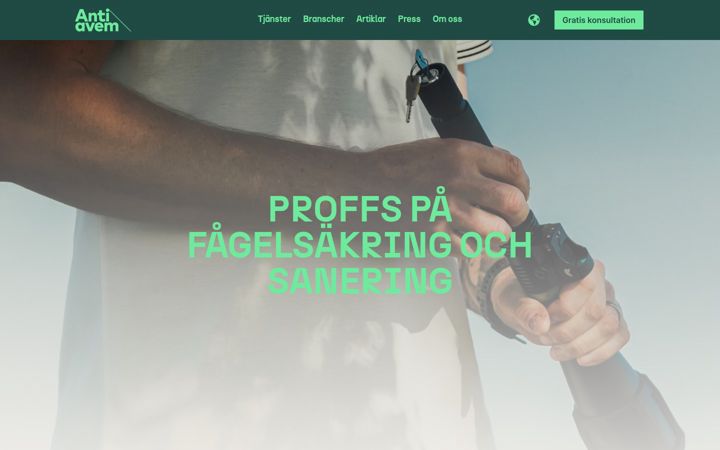 Screenshot of antiavem.se