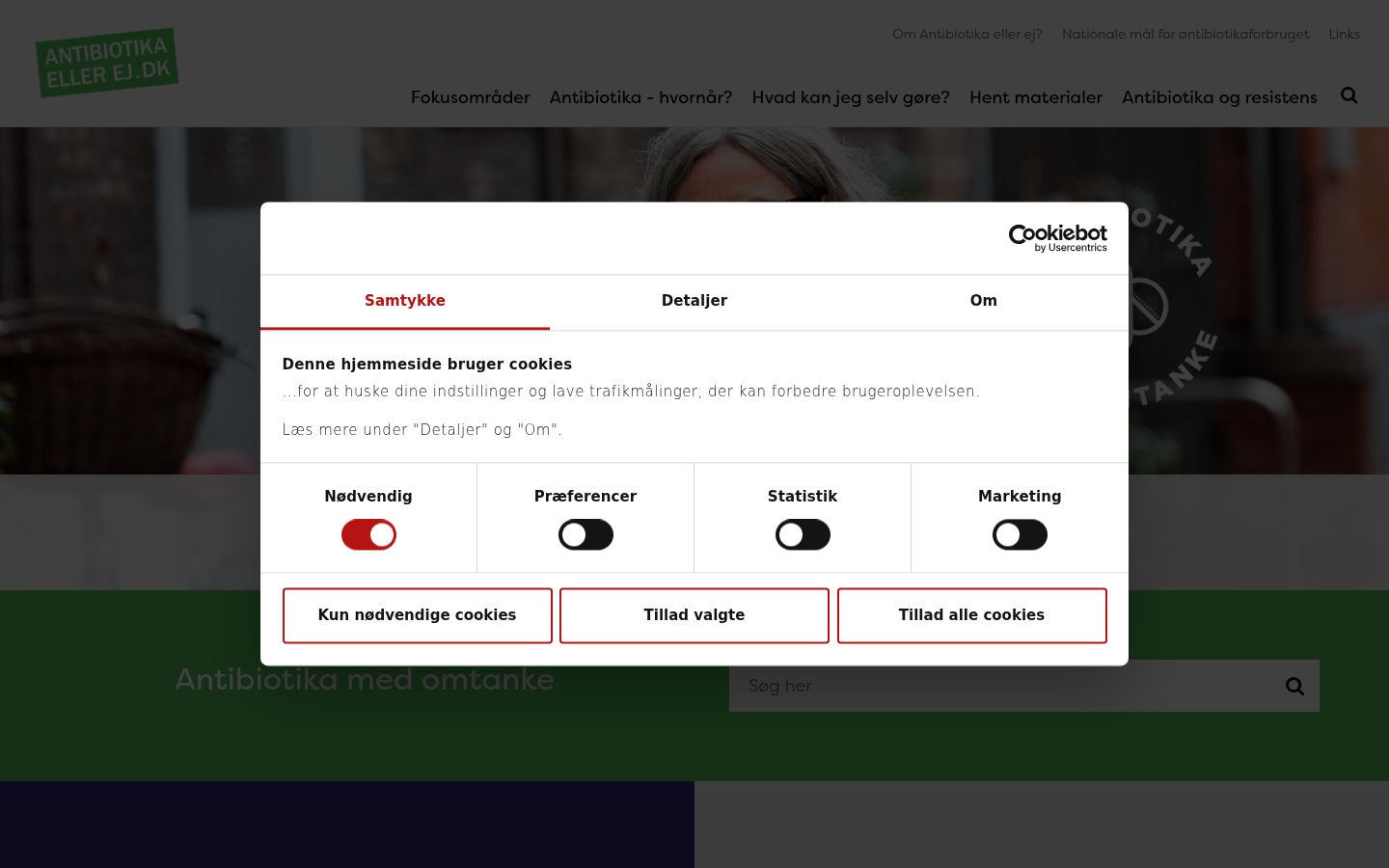 Captura de ecrã do banner de consentimento apresentado antes de qualquer interação