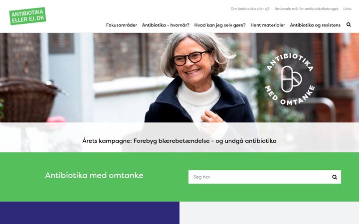 Screenshot of antibiotikaellerej.dk