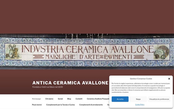 Screenshot of anticaceramicaavallonepasquale.it