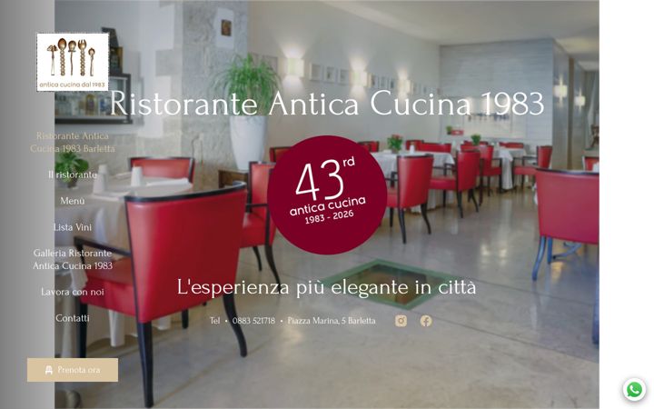 Screenshot of anticacucina1983.it