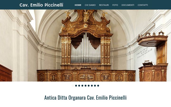 Screenshot stránky anticadittaorganara.it