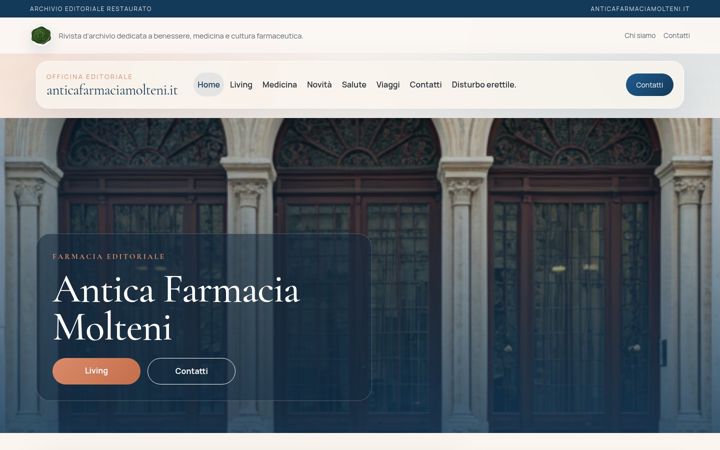 Screenshot of anticafarmaciamolteni.it