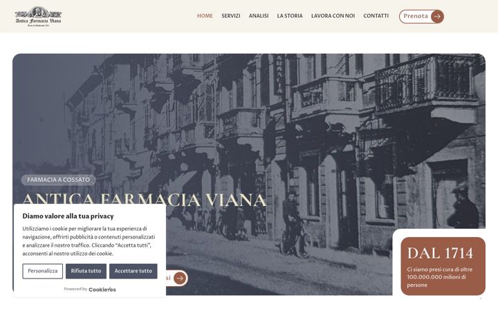 Screenshot of anticafarmaciaviana.it