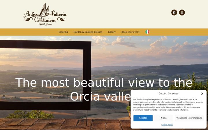 Screenshot of anticafattoriadelgrottaione.it