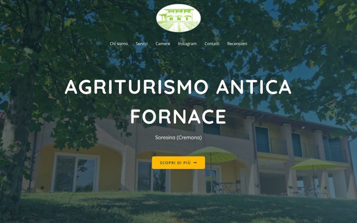 Screenshot of anticafornacesoresina.it