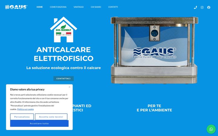 Screenshot of anticalcaregaus.it