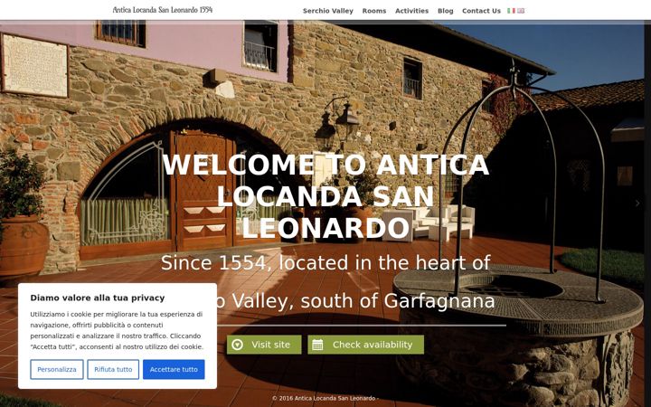Screenshot of anticalocandasanleonardo1554.it