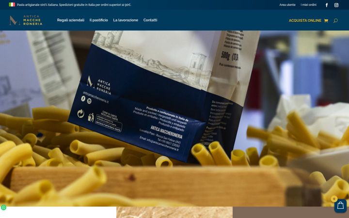 Screenshot von anticamaccheroneria.it
