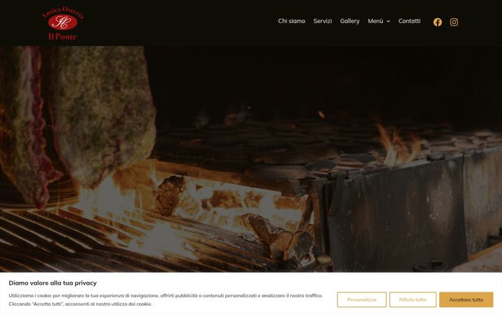 Screenshot of anticaosteriadelponte.com