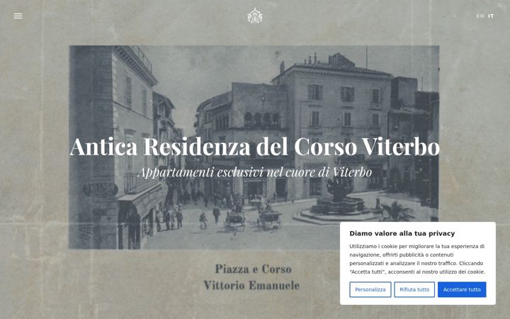Ekrano kopija anticaresidenzadelcorsoviterbo.it
