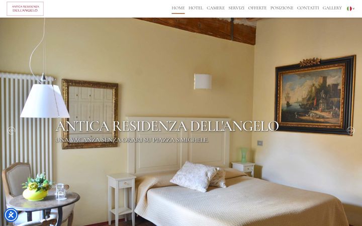 Screenshot of anticaresidenzadellangelo.com