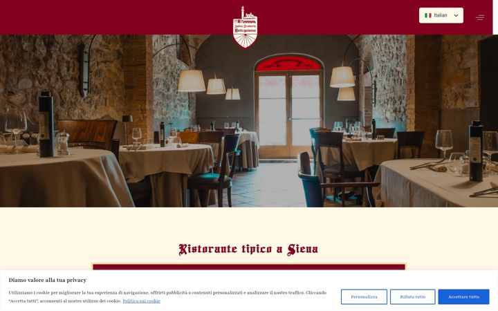 Zrzut ekranu anticatrattoriabotteganova.it