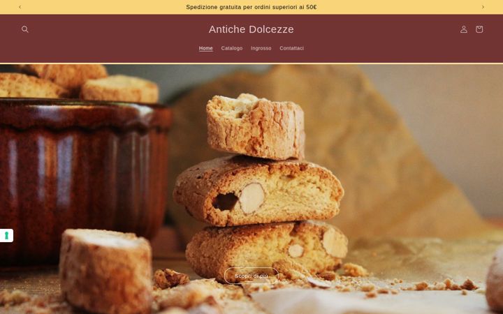 Screenshot of antiche-dolcezze.com