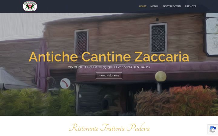 Screenshot of antichecantinezaccaria.it