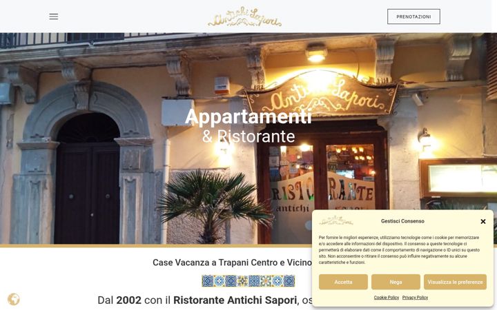 Screenshot of antichisaporiappartamenti.it