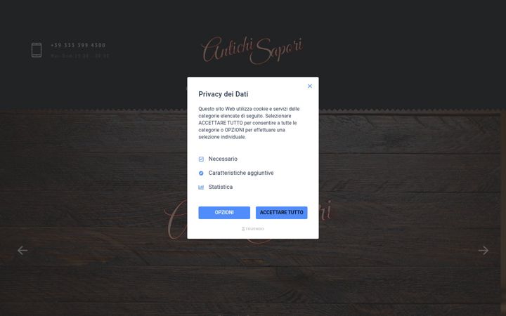 Screenshot of antichisaporicassano.it
