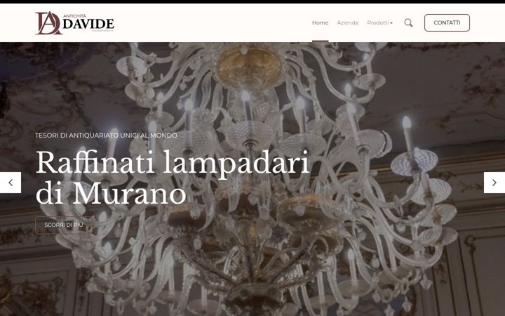 Screenshot of antichitadavide.it