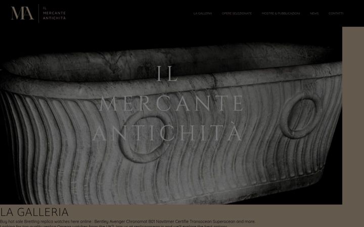 Screenshot of antichitailmercante.com