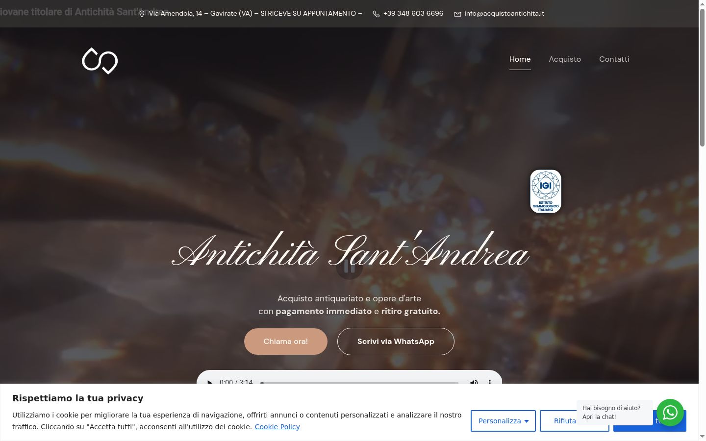 Capture d'écran de la bannière de consentement affichée avant toute interaction