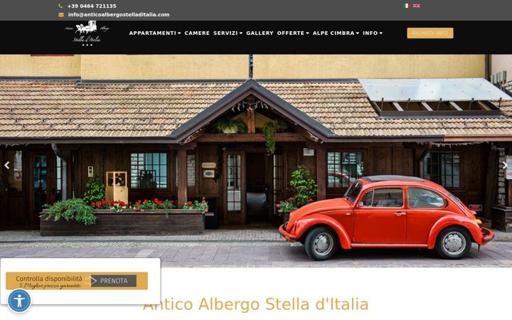 Screenshot of anticoalbergostelladitalia.com