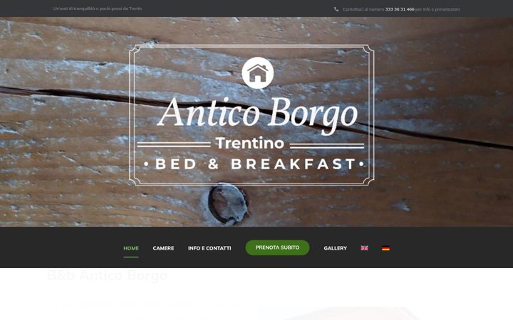 Screenshot of anticoborgotrento.it