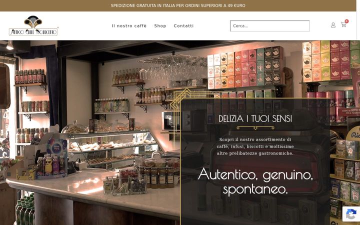 Screenshot of anticocaffenovecento.it