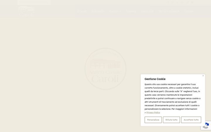 Screenshot of anticocasalecaroli.it