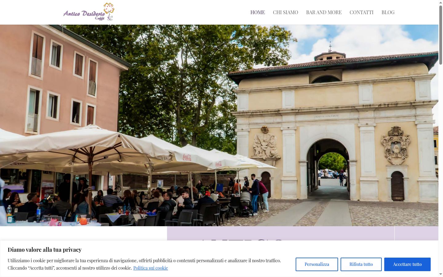 Screenshot des Einwilligungsbanners vor jeglicher Interaktion