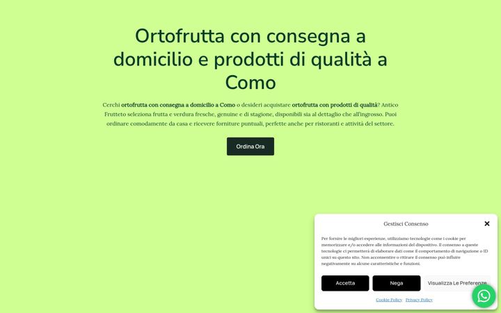 Posnetek zaslona anticofruttetosnc.com