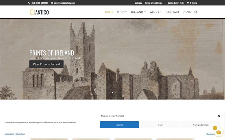 Screenshot of anticogallery.com