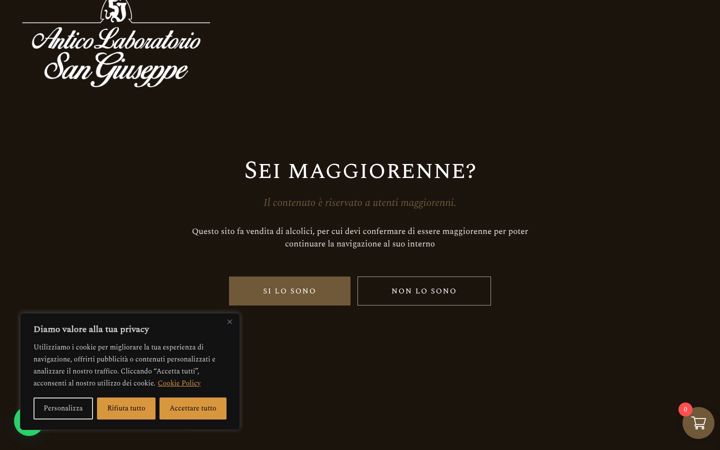 Posnetek zaslona anticolaboratoriosangiuseppe.com