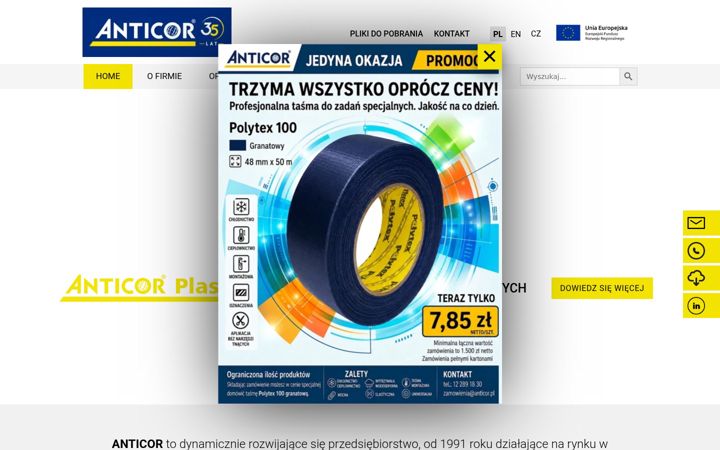 Screenshot of anticor.pl