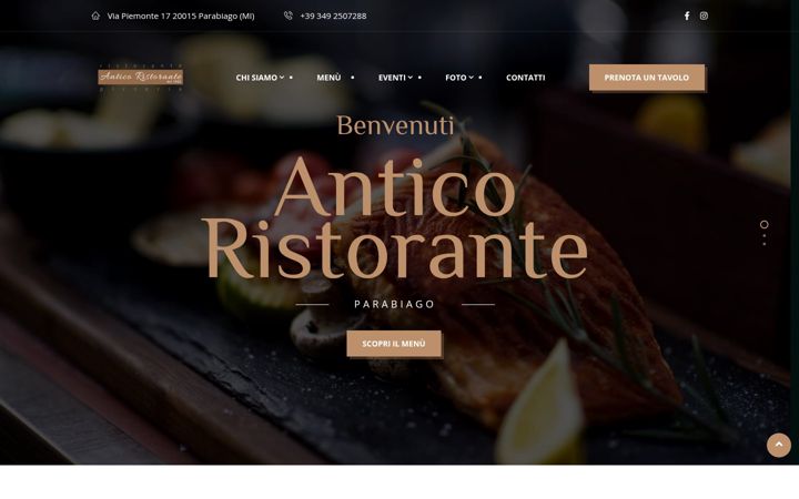 Zrzut ekranu anticoristoranteparabiago.it