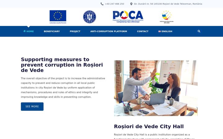 Screenshot of anticoruptierosioridevede.ro
