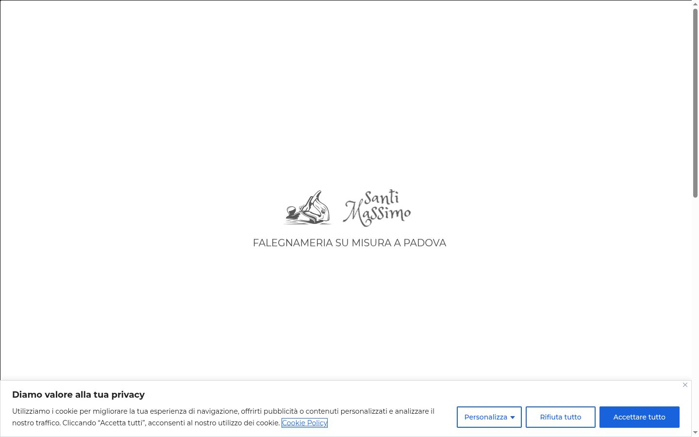 Screenshot des Einwilligungsbanners vor jeglicher Interaktion