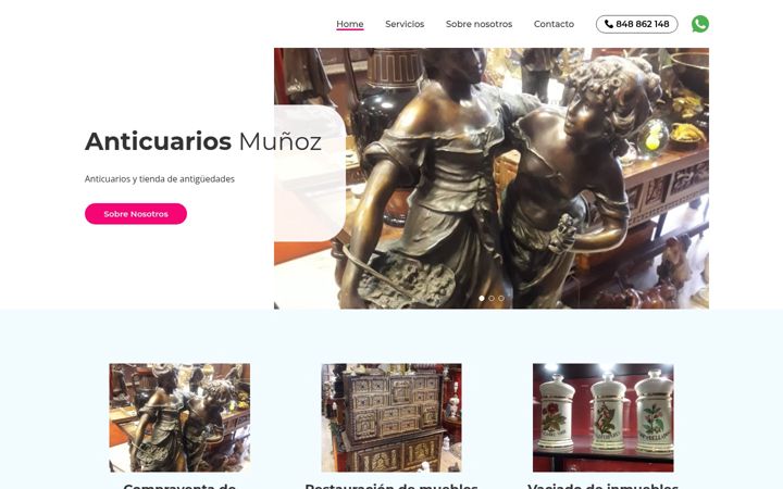 Screenshot of anticuariospamplona.com.es