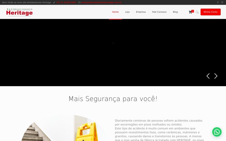 Screenshot stránky antideslizanteheritage.com.br