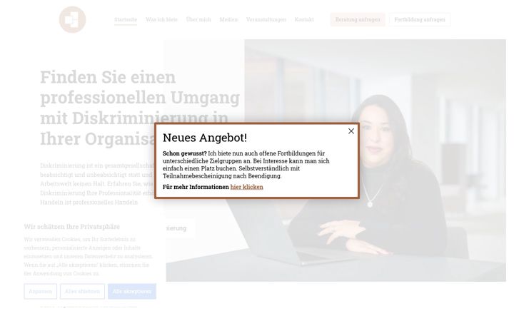 Screenshot stránky antidiskriminierung-schulung.de