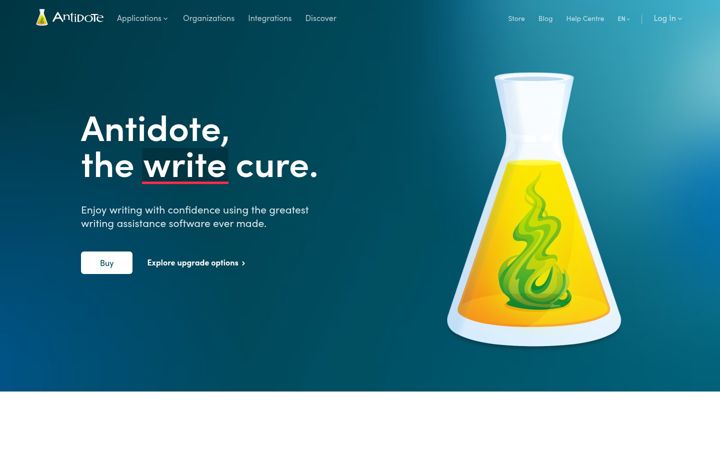 Screenshot of antidote.info
