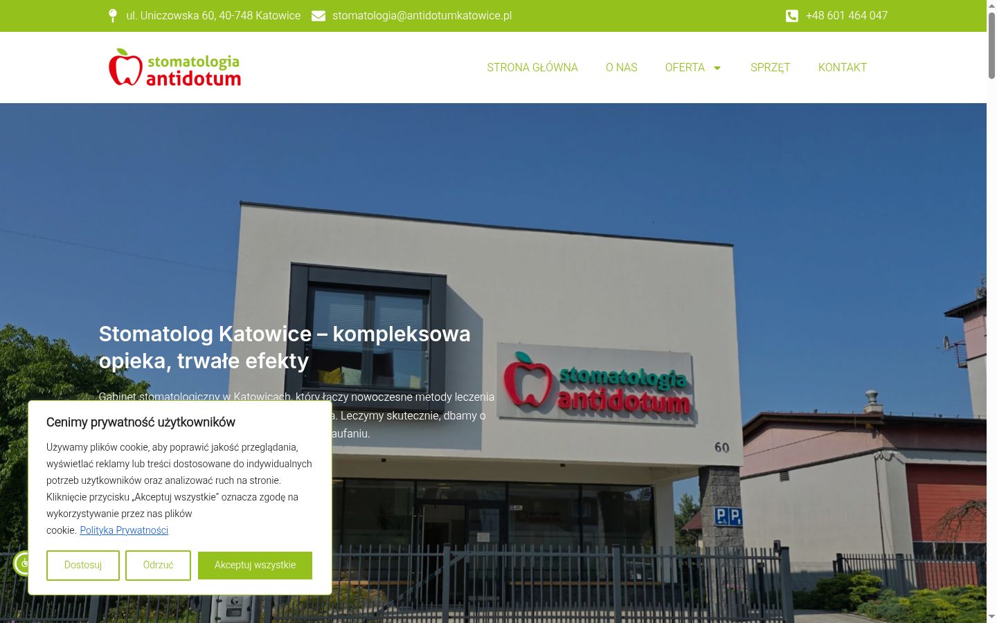 Screenshot des Einwilligungsbanners vor jeglicher Interaktion