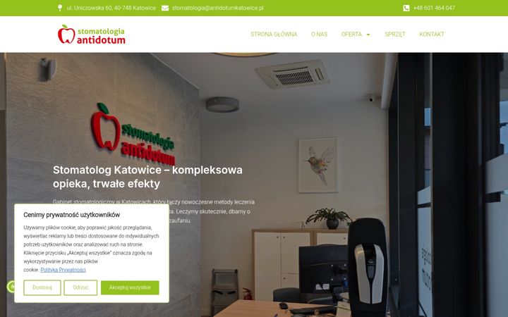 Screenshot of antidotumkatowice.pl